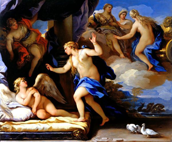 Venus Chides Cupid by Luca Giordano | Oil Painting Reproduction