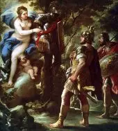 Venus Giving Arms to Aeneas By Luca Giordano