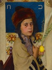 Child with Lulav By Isidor Kaufmann