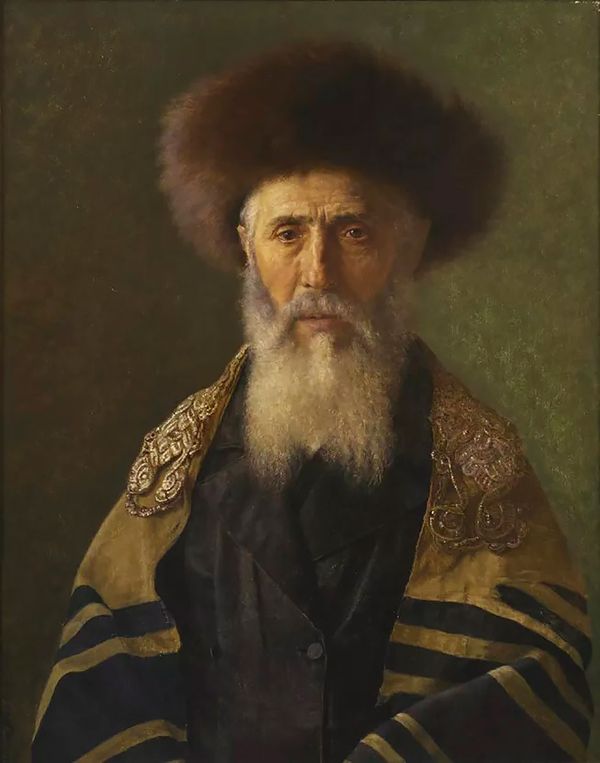 Head of a Rabbi by Isidor Kaufmann | Oil Painting Reproduction