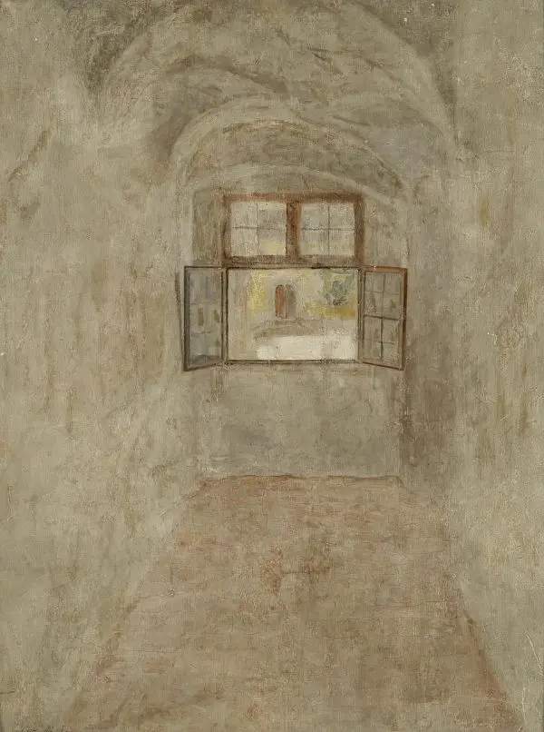 Interior of a Synagogue By Isidor Kaufmann