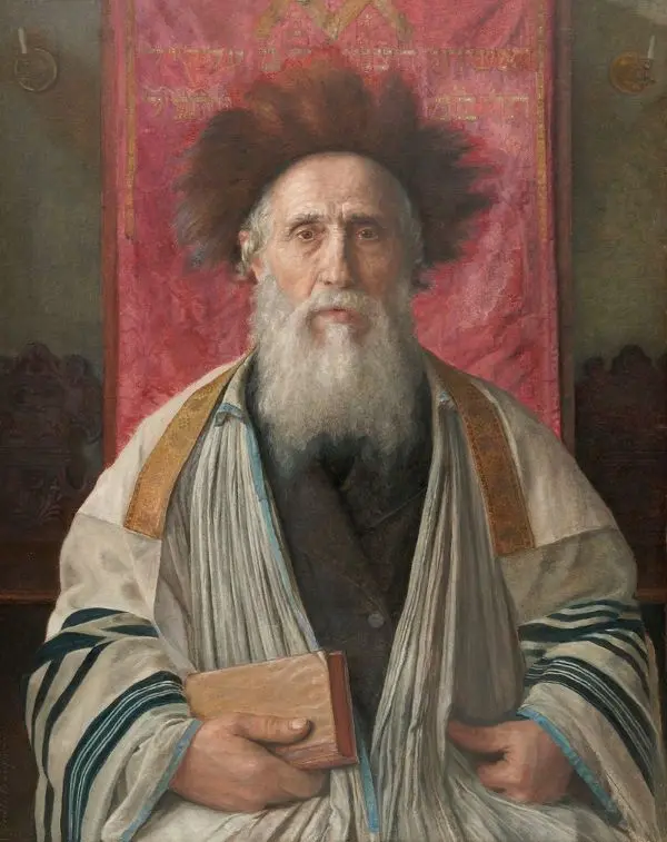 Portrait of a Rabbi By Isidor Kaufmann