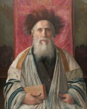 Portrait of a Rabbi By Isidor Kaufmann
