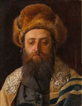Portrait of Hasid at Prayer By Isidor Kaufmann