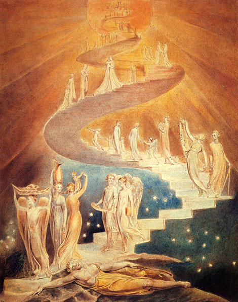 Jacobs Ladder by William Blake | Oil Painting Reproduction