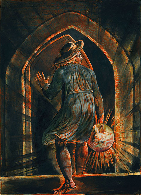 Los Entering the Grave by William Blake | Oil Painting Reproduction