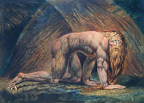 Nebuchadnezzar c1795 by William Blake | Oil Painting Reproduction