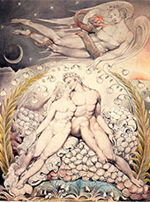 Satan Watching the Caresses of Adam and Eve By William Blake