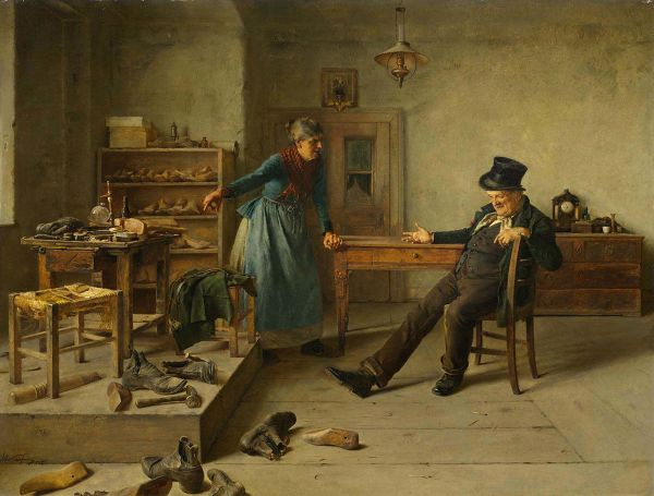 The Shoemaker by Isidor Kaufmann | Oil Painting Reproduction