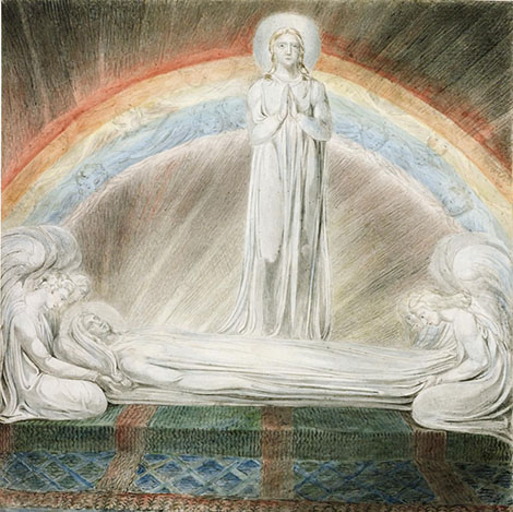 The Death of Virgin 1803 by William Blake | Oil Painting Reproduction