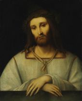 Attributed Christ as Man of Sorrows By Bernardino Luini