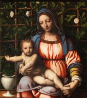 Madonna in the Rose Garden c1516 By Bernardino Luini