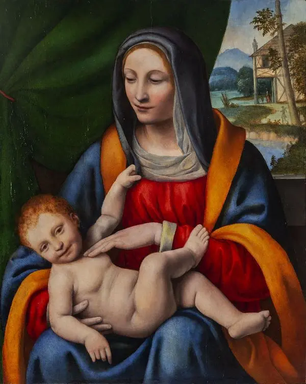 Madonna with the Child by Bernardino Luini | Oil Painting Reproduction ...