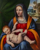 Madonna with the Child By Bernardino Luini