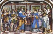 Marriage of the Virgin Mary 1525 By Bernardino Luini