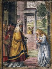 Mary Saying Farewell at the Temple By Bernardino Luini