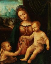 Mary with the Child and the Boy By Bernardino Luini