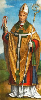 Saint Ambrose c1520 By Bernardino Luini
