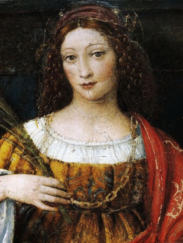 St Catherine of Alexandria by Bernardino Luini | Oil Painting Reproduction
