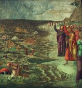 The Crossing of the Red Sea By Bernardino Luini