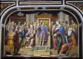 The Dispute in the Temple or Christ Among the Doctors By Bernardino Luini