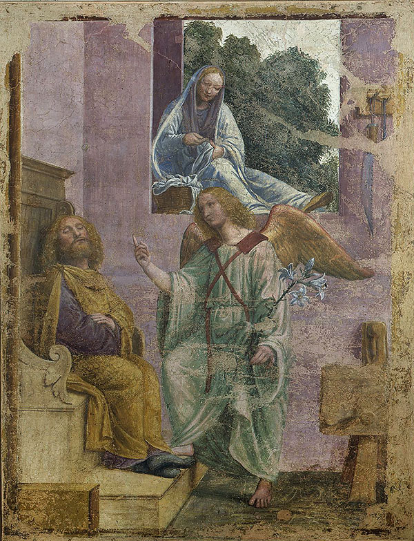 The Dream of St Joseph by Bernardino Luini | Oil Painting Reproduction