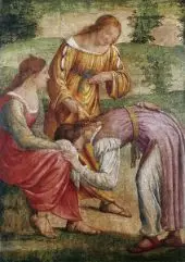 The Game of the Golden Cushion By Bernardino Luini