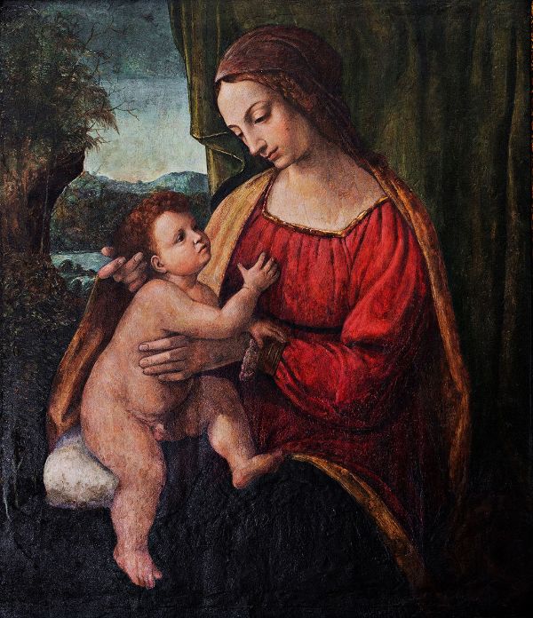 The Madonna and Child by Bernardino Luini | Oil Painting Reproduction