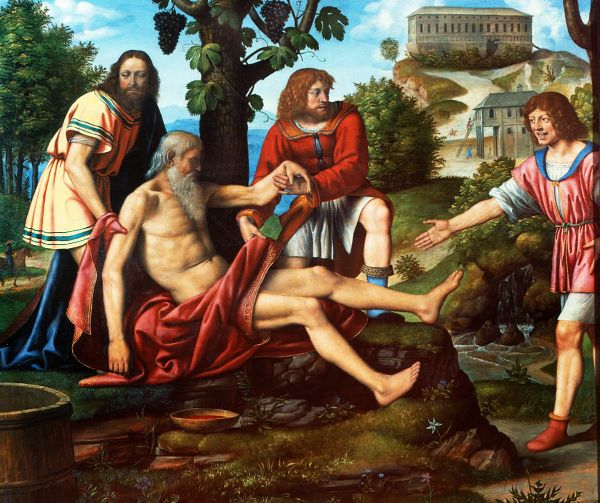 The Scorn of Cam by Bernardino Luini | Oil Painting Reproduction