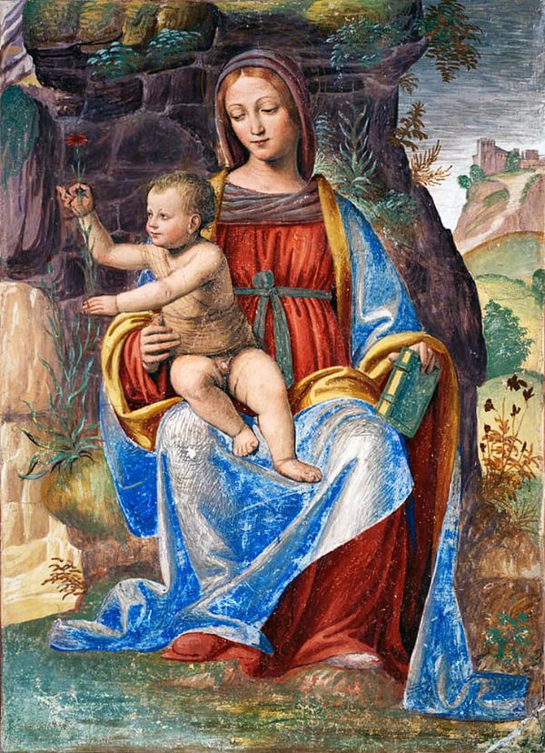 Virgin and Child by Bernardino Luini | Oil Painting Reproduction