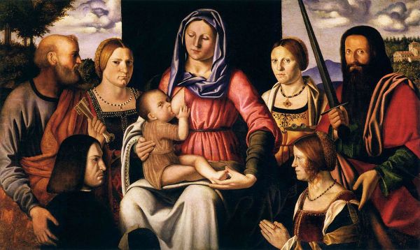 Virgin and Child with Saints and Donor | Oil Painting Reproduction