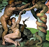 Adam and Eve 1512 By Michelangelo