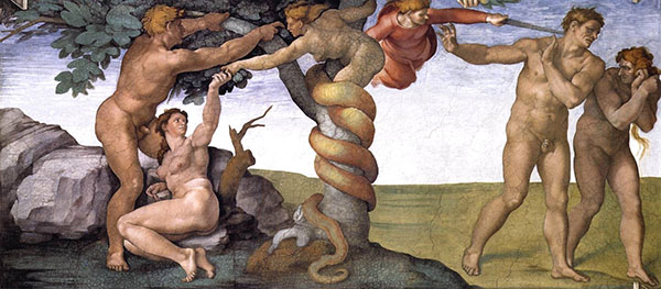 Genesis Sistine Chapel by Michelangelo | Oil Painting Reproduction