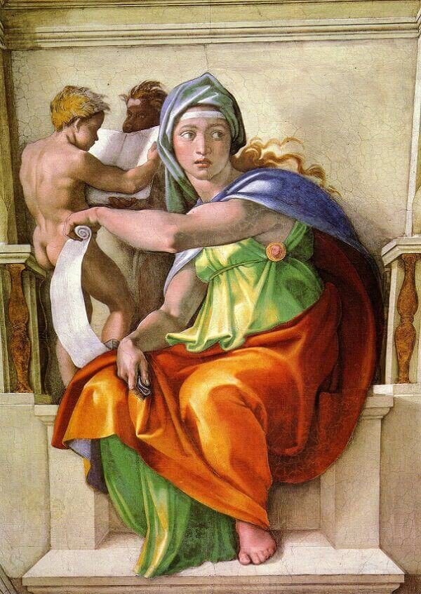 The Delphic Sibyl by Michelangelo | Oil Painting Reproduction
