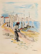 Fishermen on the Shore 1930 By Issachar Ber Ryback