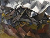 Houses in a Small Town 1917 By Issachar Ber Ryback