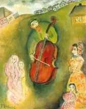 Playing the Cello for Wedding Guests By Issachar Ber Ryback