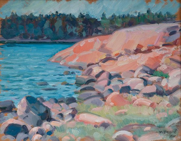 Pink Cliffs by Verner Thome | Oil Painting Reproduction