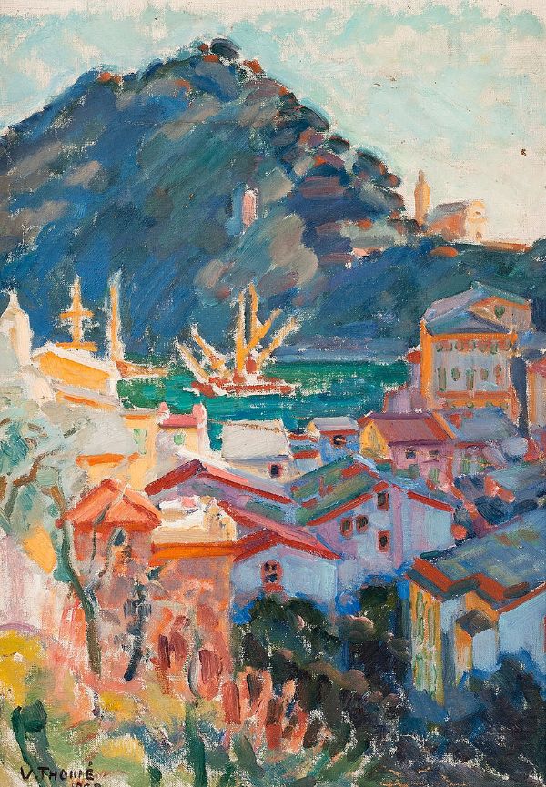 View from Portofino by Verner Thome | Oil Painting Reproduction