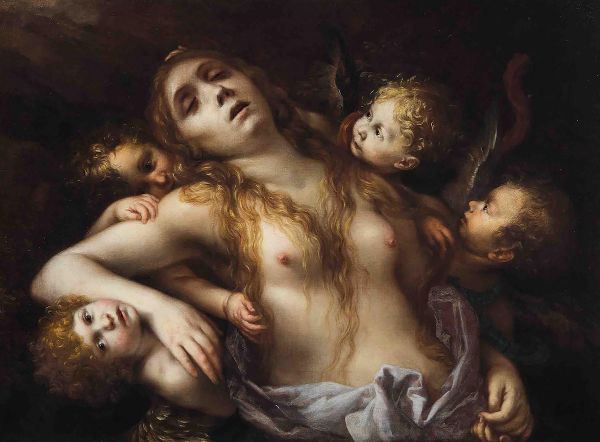 Magdalene Carried to Heaven by the Angels 1650 | Oil Painting Reproduction