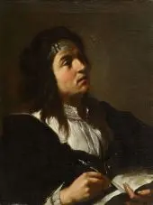 Portrait of a Writer By Francesco Cairo