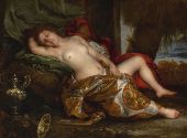 Reclining Nude Possibly Sophonisba By Francesco Cairo