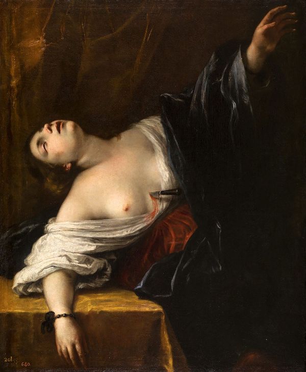 The Death of Lucretia by Francesco Cairo | Oil Painting Reproduction