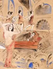 Apollinaire on a Couch By Max Jacob