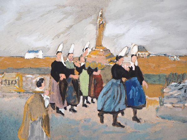 Procession in Brittany 1936 by Max Jacob | Oil Painting Reproduction