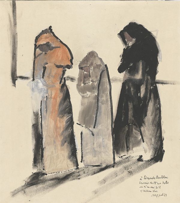 Three Figures 1928 by Max Jacob | Oil Painting Reproduction