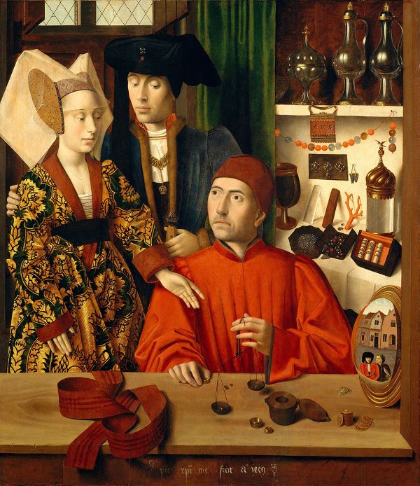 A Goldsmith in his Shop 1449 | Oil Painting Reproduction