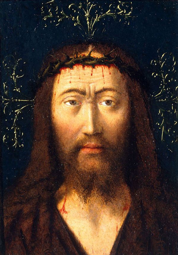 Head of Christ c1445 by Petrus Christus | Oil Painting Reproduction
