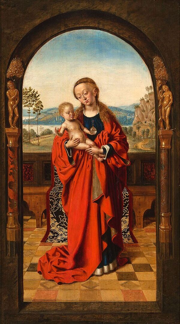 Madonna with Child in a Niche c1445 | Oil Painting Reproduction