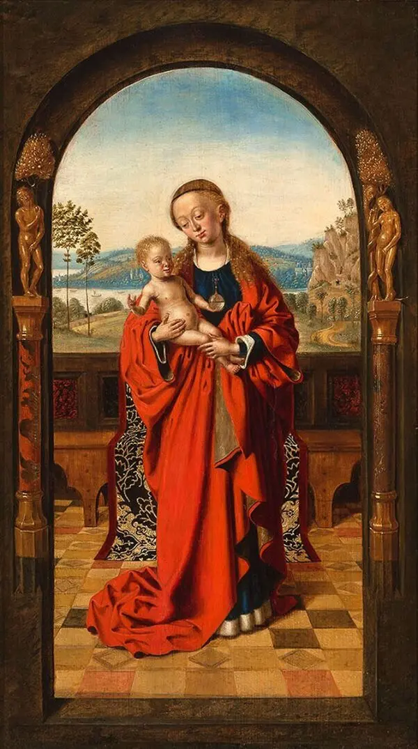 Madonna with Child in a Niche c1445 By Petrus Christus